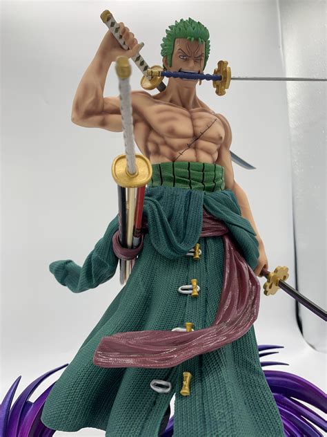 75 shipping or Best Offer Yutaka One Piece Chibi Mini Figure Alabasta Arc Luffy Vivi Zoro Sanji Chopper 38. . One piece zoro resin statue